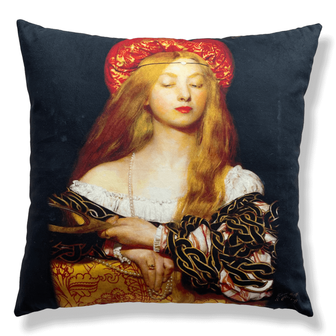 Vanity Pre Raphaelites Reversible Cushion and pad 18x18