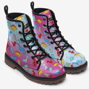 Unisex, vegan friendly Dinosaur boots by Love Hype and Glory