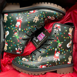 Jolly Santa Boots in box by Love Hype and Glory