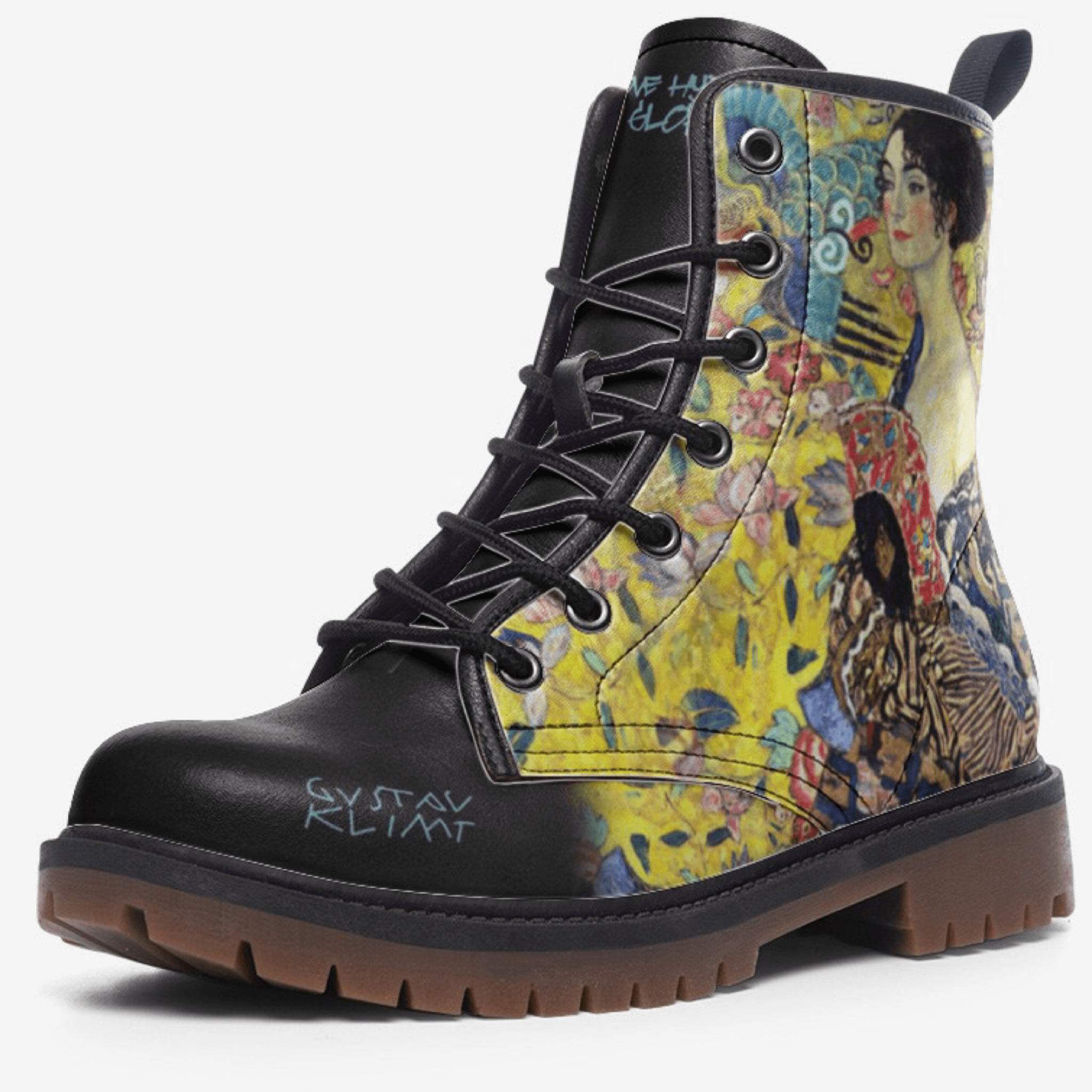 Black canvas combat boots hotsell