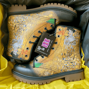 Gustav Klimt Woman in Gold Signature Unisex Combat Boots